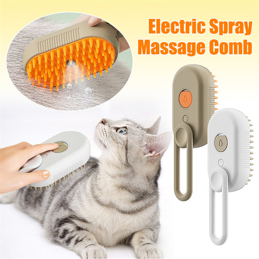 Cat Steam Brush Steamy Dog Brush 3 In 1 Electric Spray Cat Hair Brushes For Massage Pet Grooming Comb Hair Removal Combs Pet Products Diversi Shop™