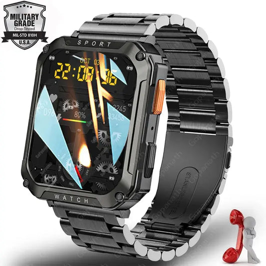 NEW Men Smart Watch 2.01'' Waterproof with Bluetooth Call  Sport Smartwatch For Android