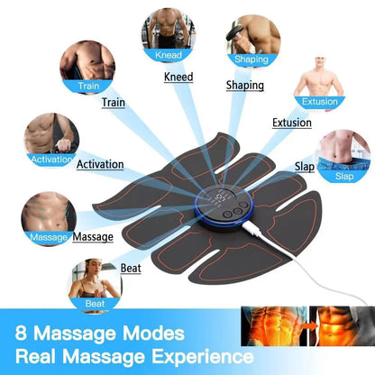 Functional electrical stimulation EMS Muscle Stimulator Rechargeable Whole Body Massage Therapy Pain Relief Meridians Tool