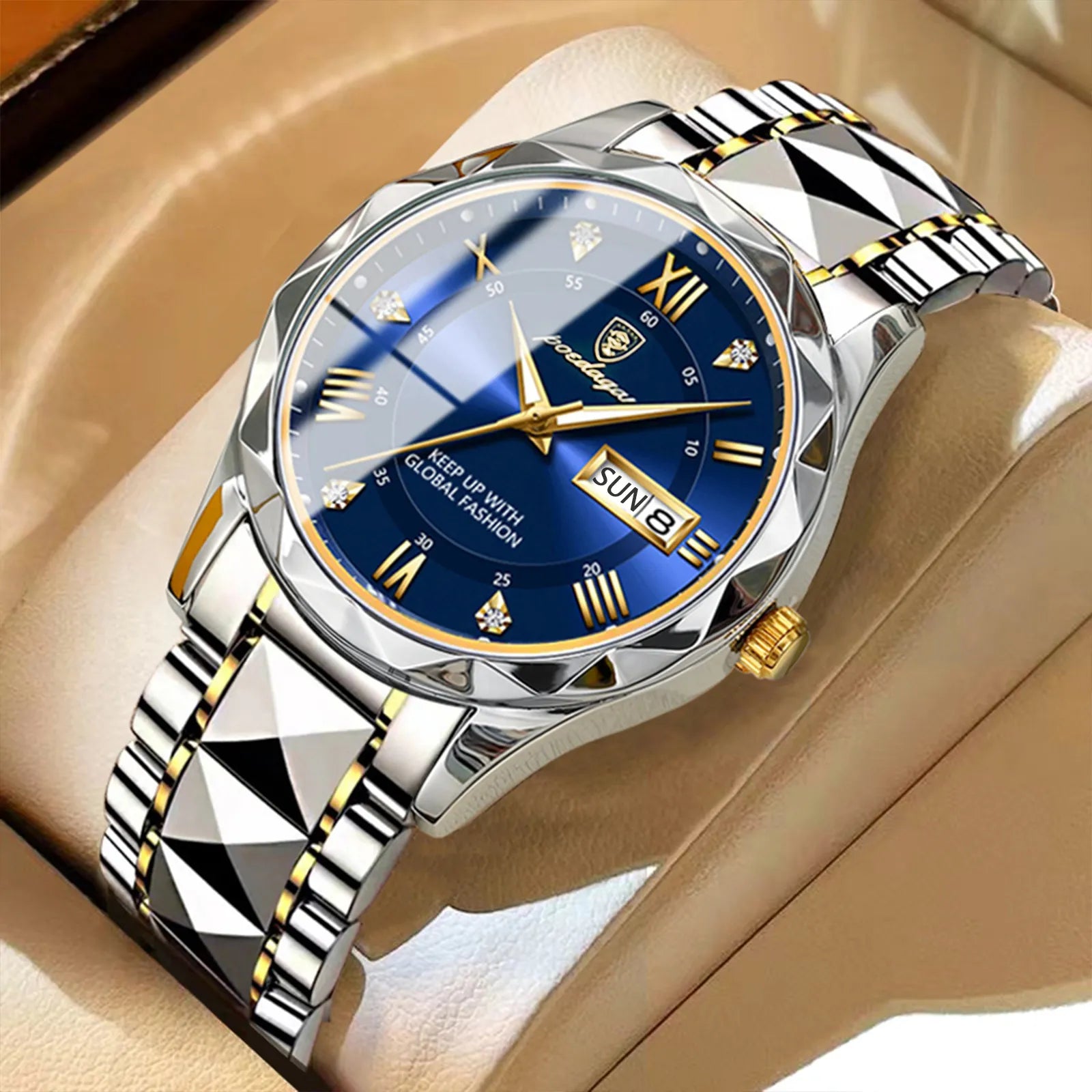 Waterproof luxury wristwatches Stainless Steel Quartz Men's Watch Top Brand Male reloj