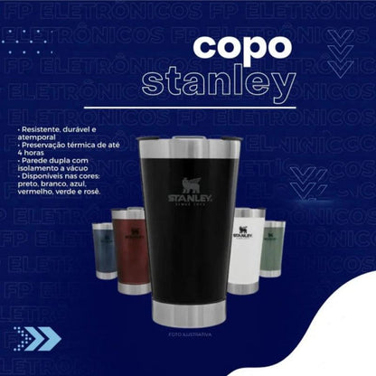 Stanley 473ml Stainless Steel Cup with Opener Thermal Travel Mug Diversi Shop™