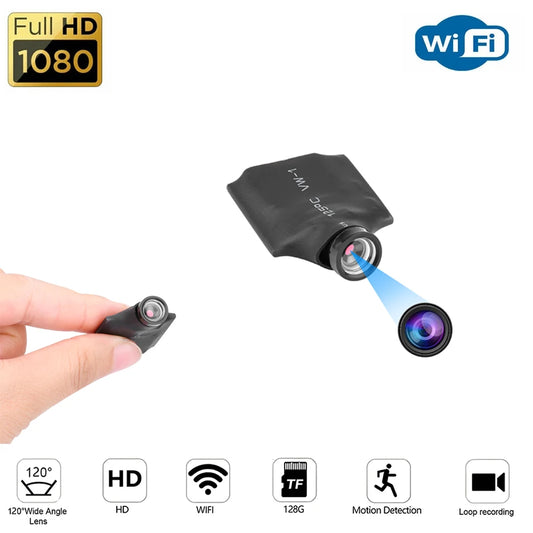 Smallest Portable Mini Camera Wifi Motion Detection Home Video Recorders Indoors DIY Install Surveillance Cam Diversi Shop™