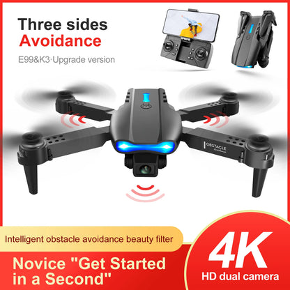 E99 K3 Pro HD 4k Dual Camera High Hold Mode Foldable Mini Small Drone with Camera Diversi Shop™
