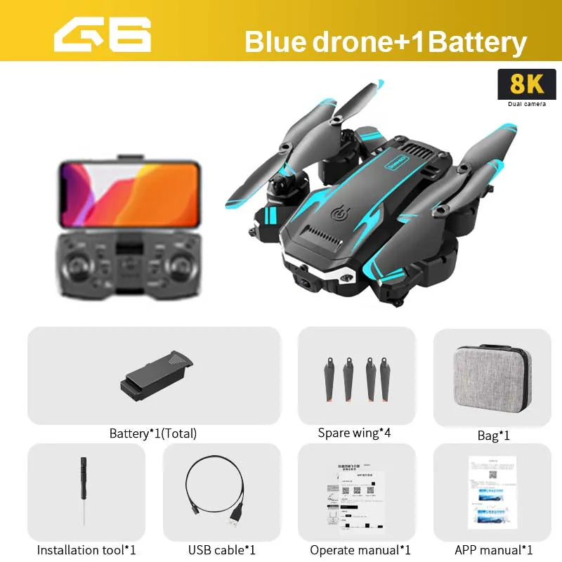 G6 Drone small drone with camera Foldable Quadcopter Toy | Diversi