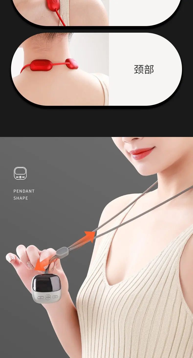 Xiaomi Smart Neck Massager: Portable Mini Pulse Shoulder Massager with Hot Compress Nursing