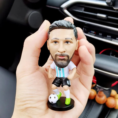 Soccer World Cup Stars Dolls Mini Figure Dolls Car Decoration Cute Figure Model vday gifts
