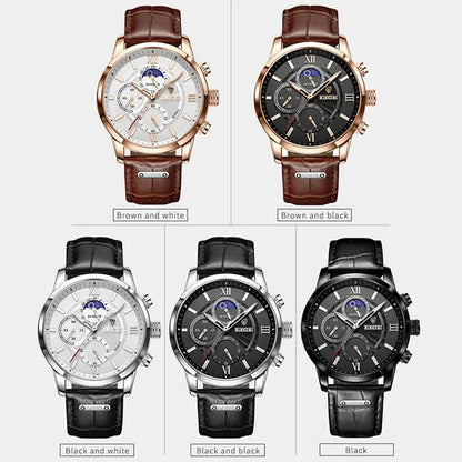 Luxury Brown Leather Casual Quartz Watch Men Diversi Shop™