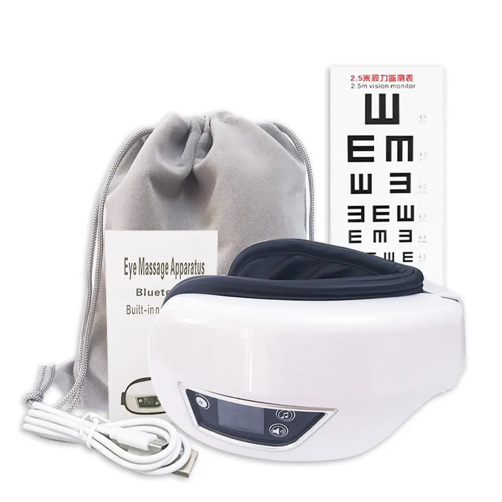 6D smart eye massager Eye Care Instrumen Heating Bluetooth Music Relieves Fatigue