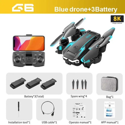 Drone Camera for Professionals 8K : HD Aerial Photography, GPS, Omnidirectional Obstacle Avoidance, 5000M Range