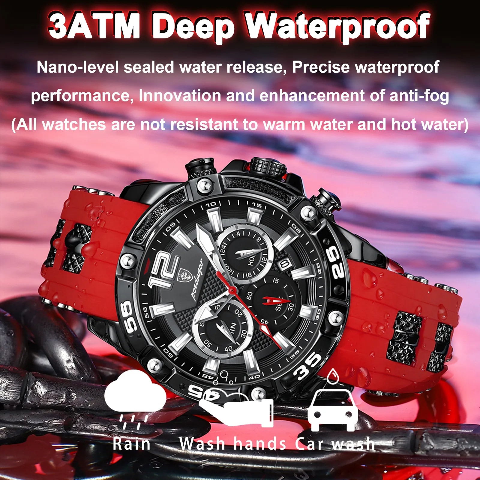 Casual luxury mens watch Waterproof Luminous Wristwatch