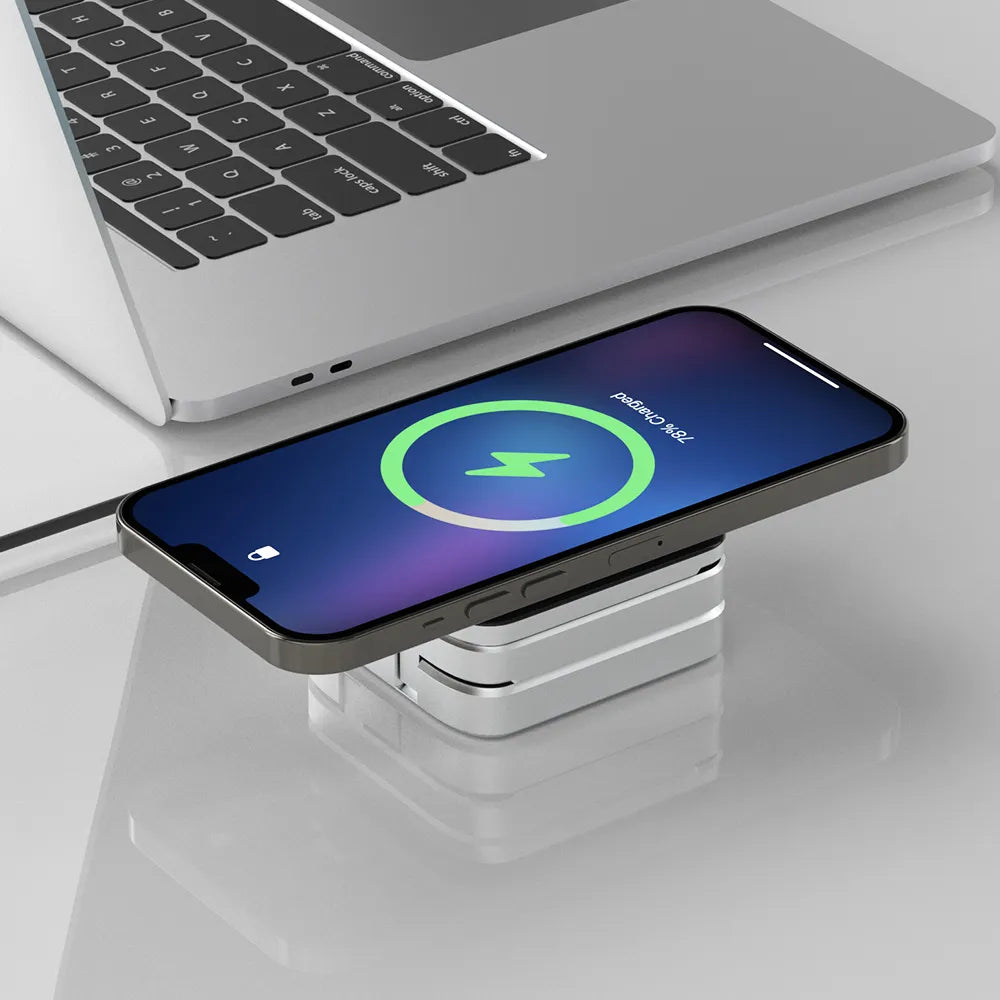 3 In 1 Foldable Magnetic Wireless Charger Stand Station Dock Fast Charger Holder Diversi Shop™