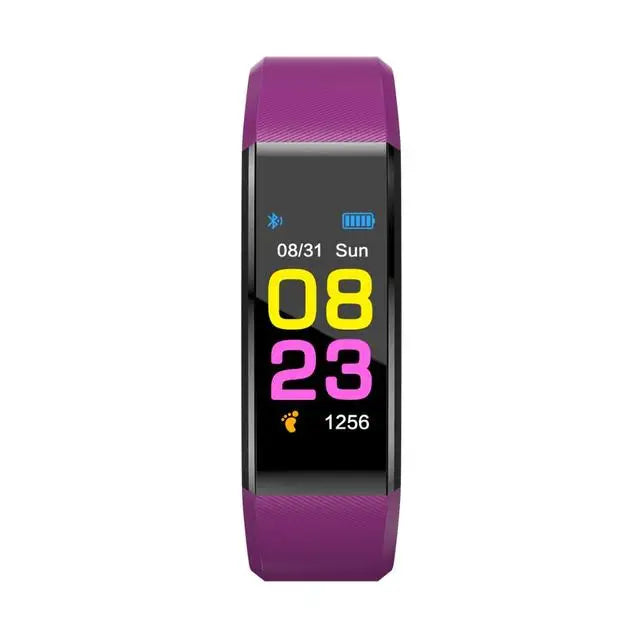 Smart Fitness Bracelet for Men & Women Pedometer Heart Rate Blood Pressure Fitness Tracker Bluetooth Smartwatch