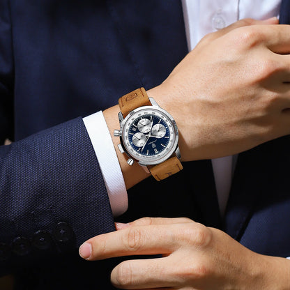 Luxury Mens Watch High Quality Waterproof Chronograph Luminous Men's Wristwatch