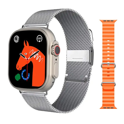 Ultra Series 8 NFC Smart Watch : 1.96" HD Screen, Bluetooth Call, Fitness Tracker, Waterproof Smartwatch