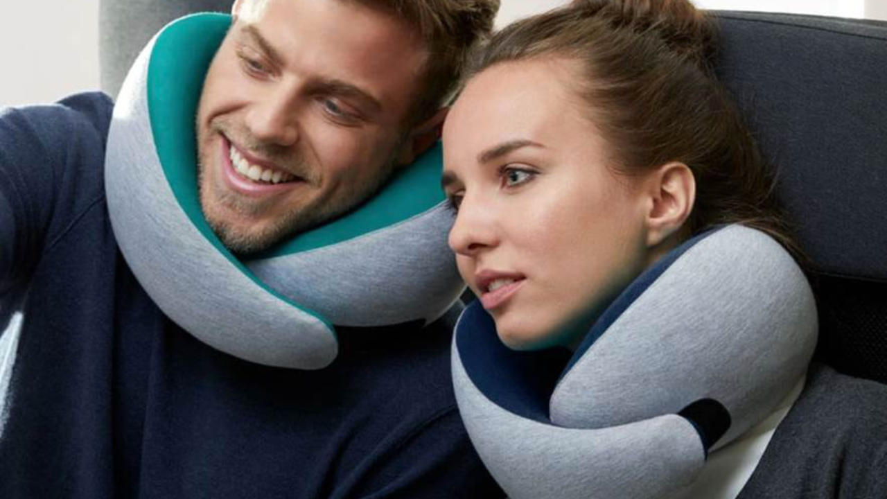 Load video: Travel neck pillow