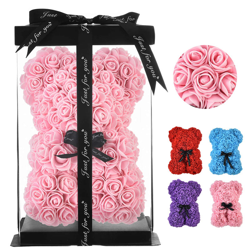 Valentine's Day Gift Valentine Foam Rose Teddy Bear PE Foam Bear 25cm Valentines Day Diversi Shop™