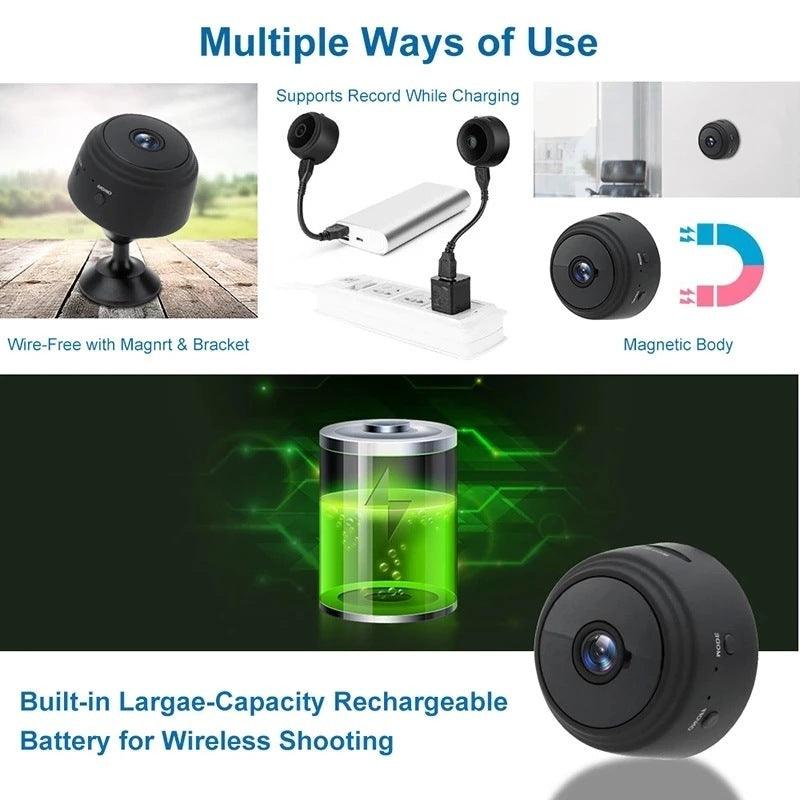 Magnetic Security Camera Smart Infrared Night Vision Mini Camera Diversi Shop