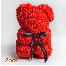 Valentine's Day Gift Rose Bear Eternal Flower Rose Teddy Bear PE Foam Bear 25cm Valentines Day Diversi Shop™