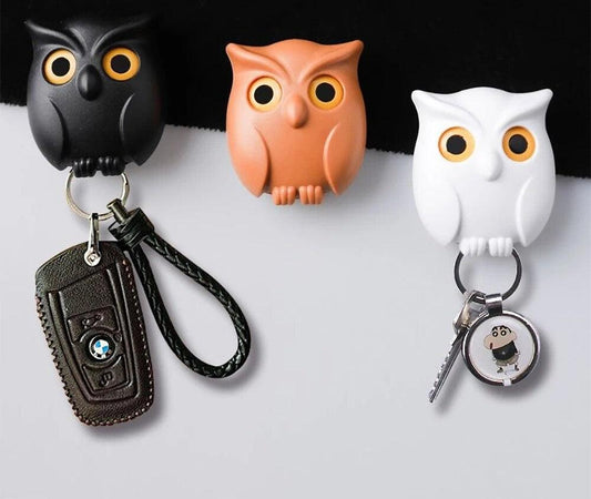 Creative Owl Night Wall Magnetic Keychain Holder Diversi Shop™