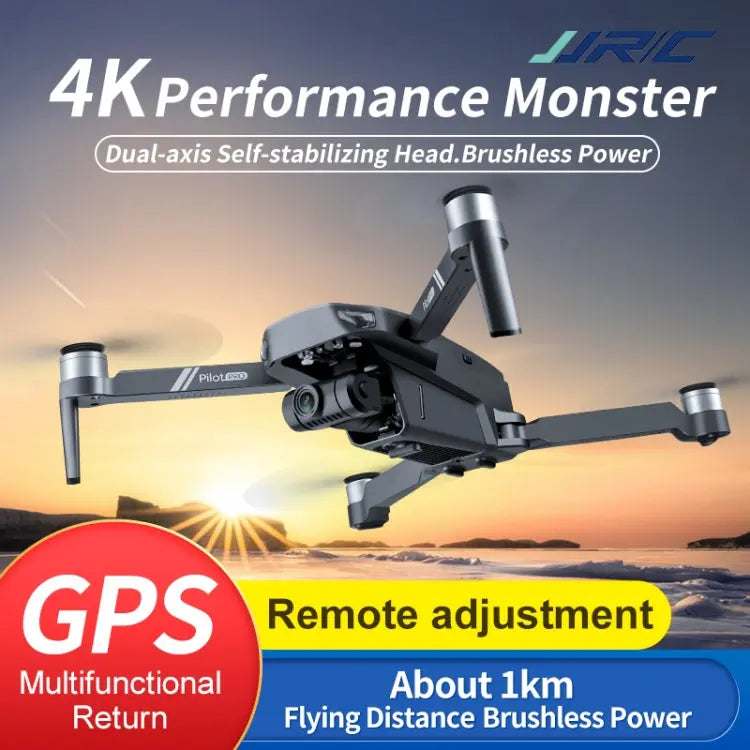 Anti-Wind RC Quadcopter Drone: HD 4K Camera, GPS, WiFi
