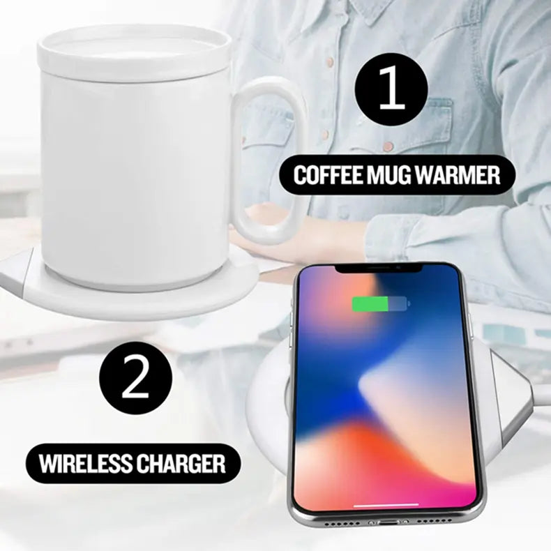 New Design 18W Thermostatic Wireless Charging Heating Coffee Cup