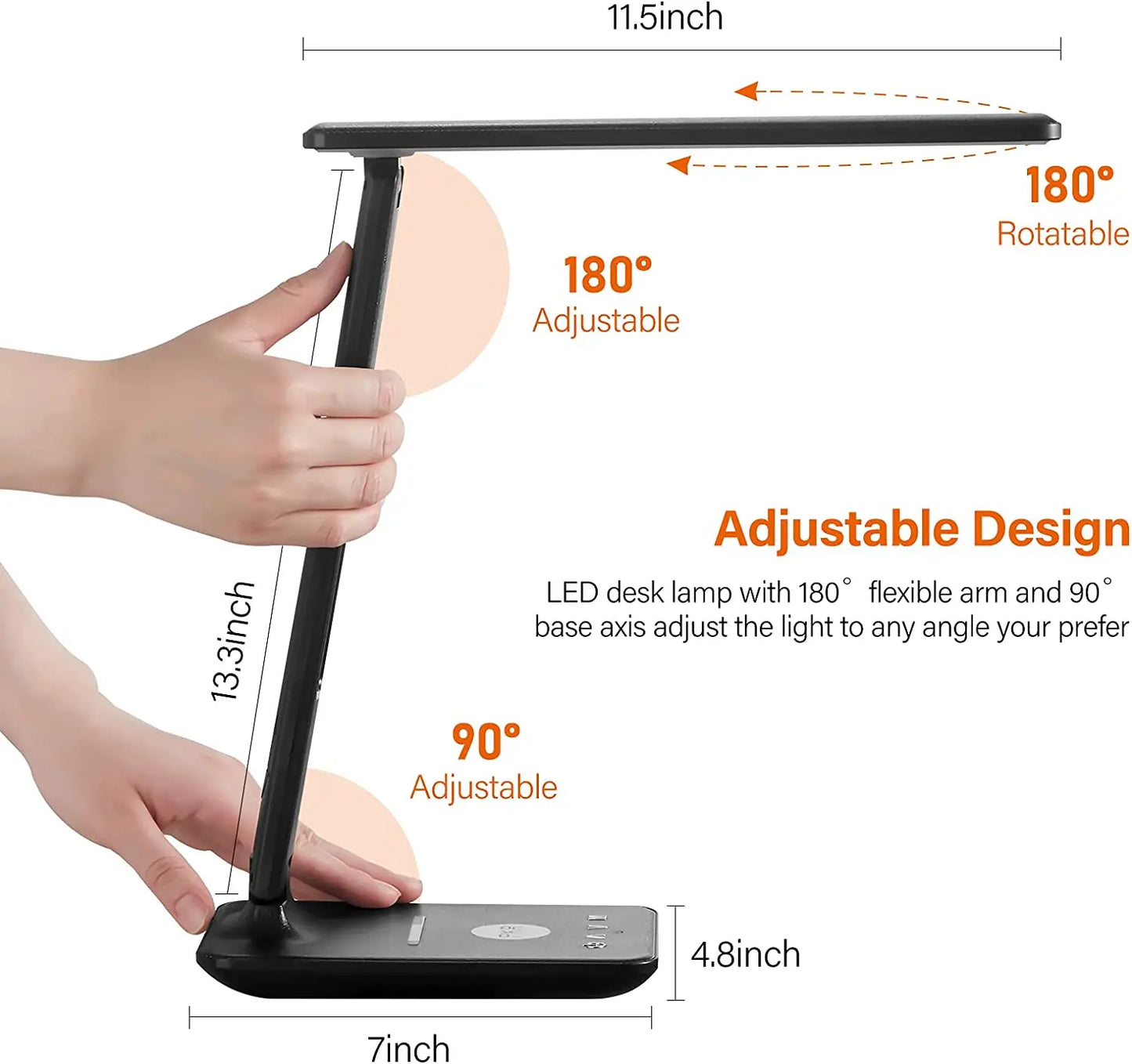 QI Modern Style Multifunction wireless charging Table Lamp| Wireless Charger for Smart Phones