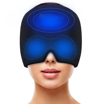 Hot Cold Therapy Headache Migraine Relief Cap: Wearable Head Massager
