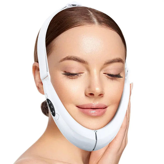 Face Lifter V-Line Up Face Lifting Belt Face Slimming Vibration Massager LED Display Facial Beauty Instrument