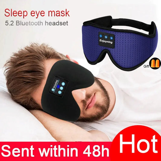 Sleep Mask with Headphones: Wireless 3D Sleep Mask Breathable & Smart Bluetooth Headset