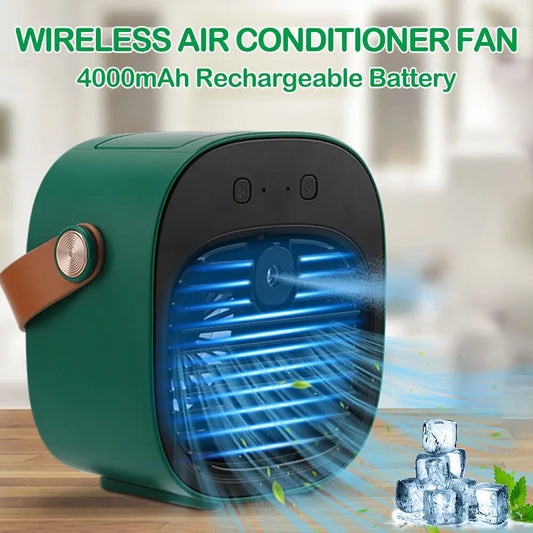 Xiaumi Small portable air conditioner: Wireless USB Rechargeable Cooling Fan