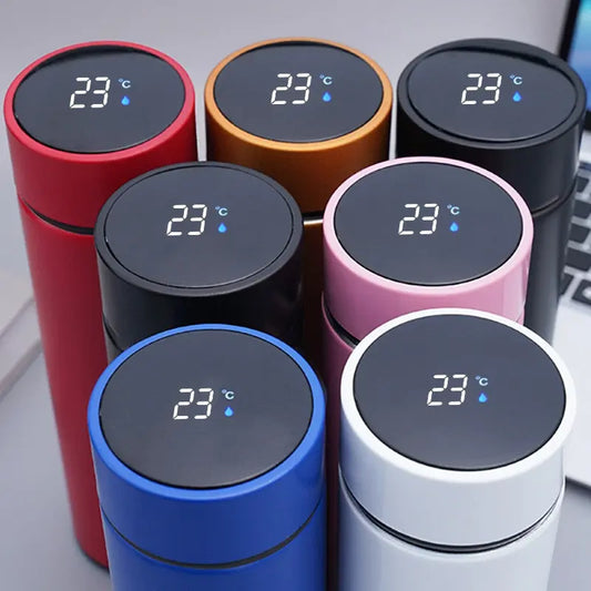 Smart Thermos Water Bottle: Temperature Display, Vacuum Cup