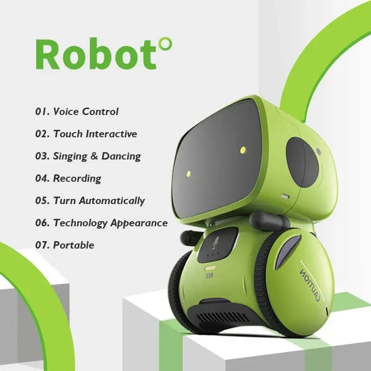 Toy Robot Smart Dancing for Kids - Voice Command, Singing, Repeating, and Sensor Features