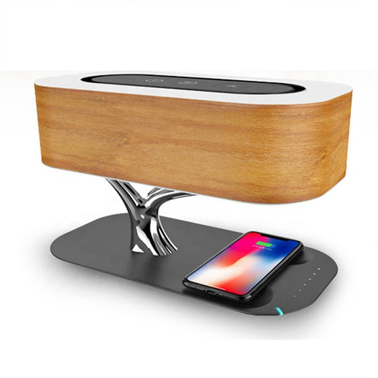 Smart desk lamp with wireless charging LED Night Light Bedside Desk Lamp With BT Music Speaker - Diversi Fusion™