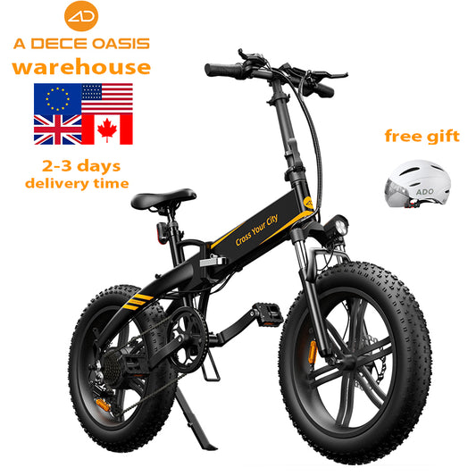 ADO Bike ebike A20F+ Cheap Folding Mountain electric bike Dirt Fat Tire Bike - Diversi Fusion™