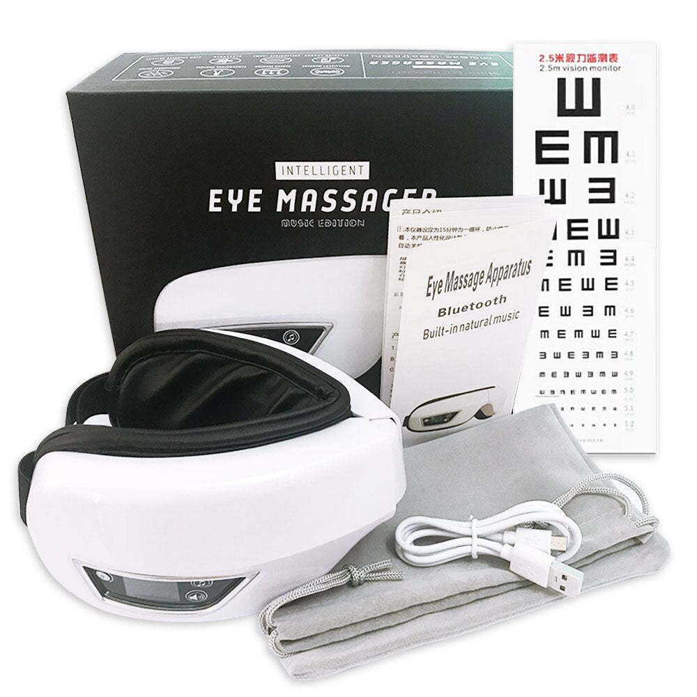 6D Smart massage device Airbag Vibration Eye Massager And Dark Circles Sleep Mask - Diversi Fusion™