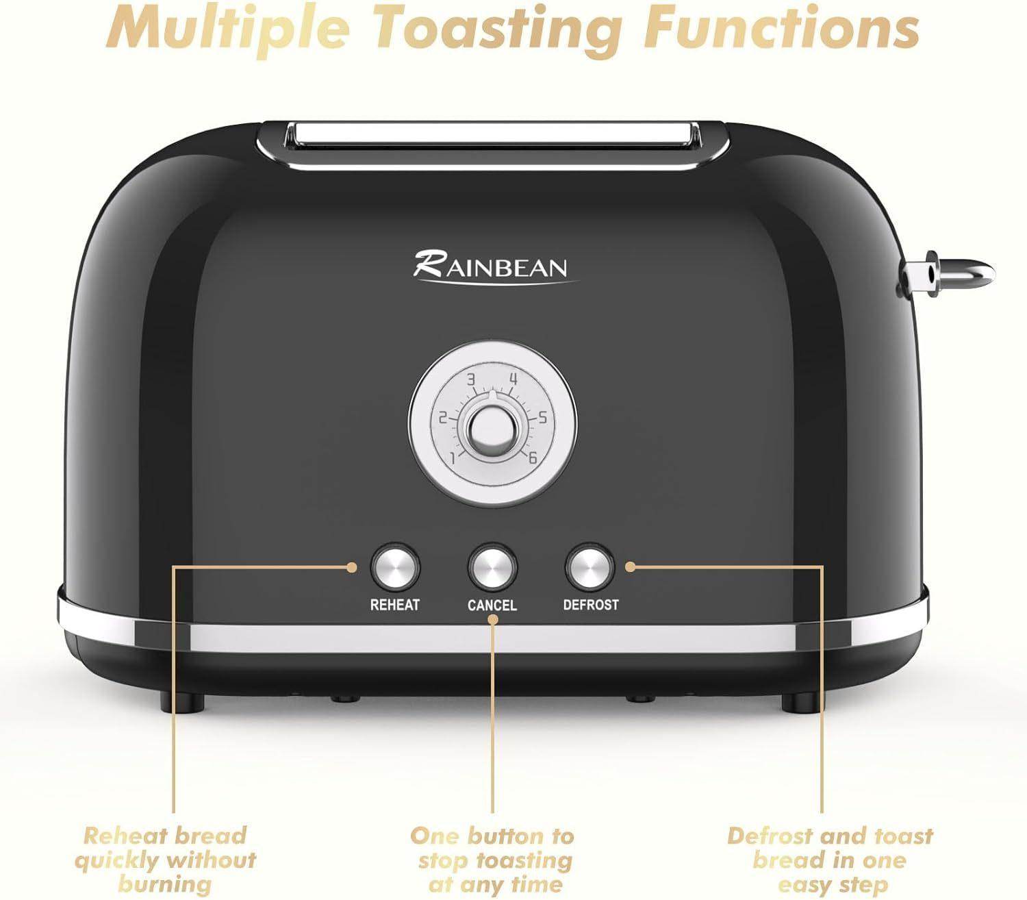 Retro 2-Slice Stainless Steel Toaster - SmartPursue™