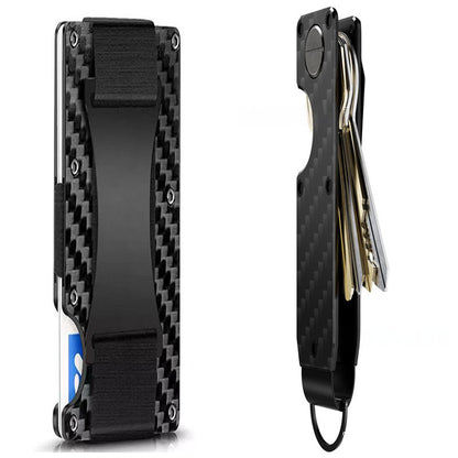 Carbon Fiber Wallet - RFID Blocking Metal Card Holder, Anti-theft Diversi Shop™