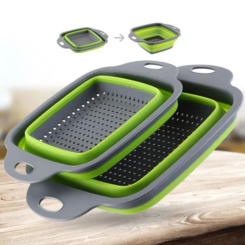🧺 Square Folding Telescopic Drain Basket - SmartPursue™