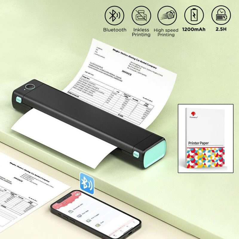A4 Portable Printer Small wireless printer - Travel Printer | Diversi
