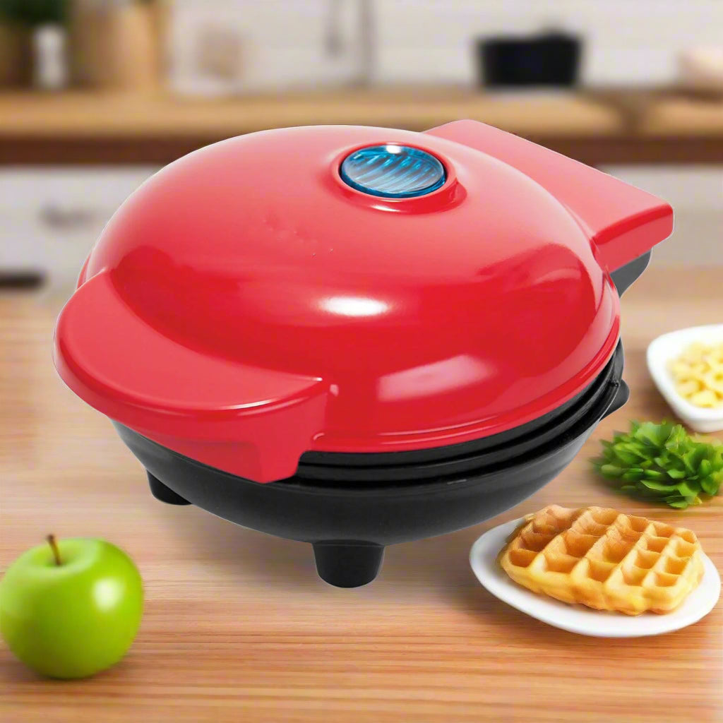 🧇 Mini Waffle Maker – 4” Nonstick Personal Waffle Machine - SmartPursue™