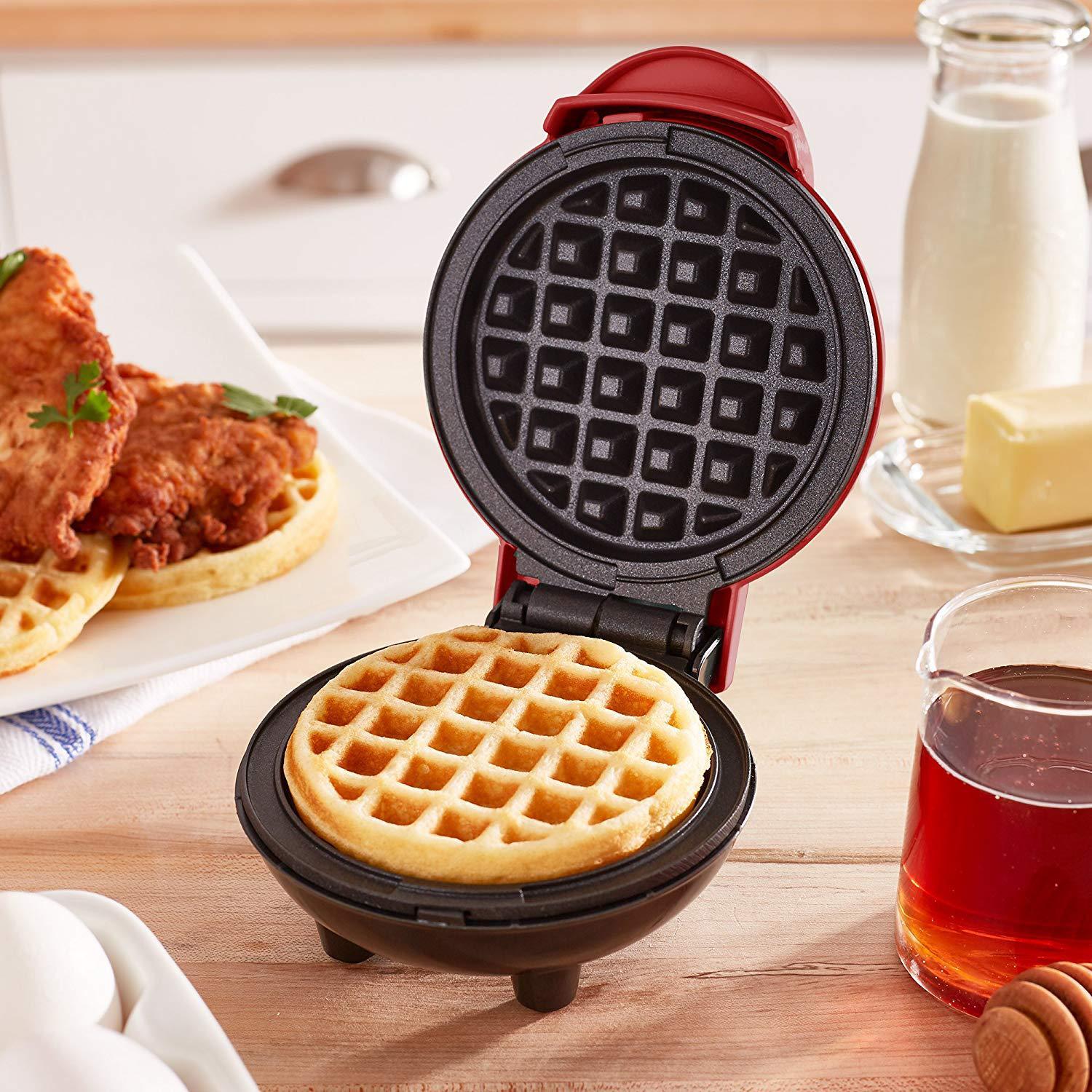 🧇 Mini Waffle Maker – 4” Nonstick Personal Waffle Machine - SmartPursue™