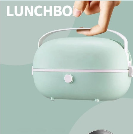 Portable Cooking Electric Lunch Box Stainless Steel