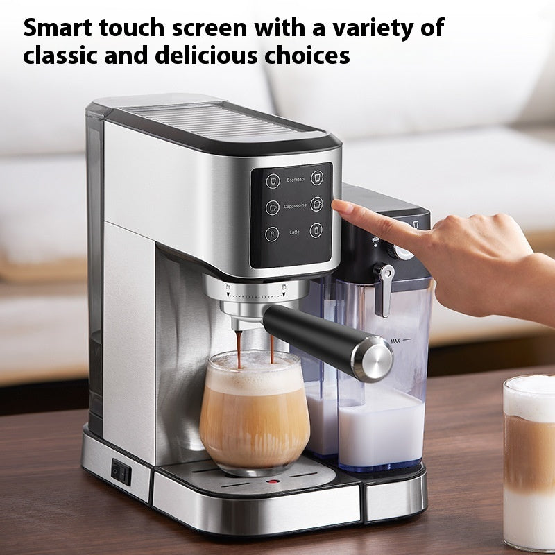 Household Small Semi-automatic High Pressure Steam Frothed Milk Espresso Coffee Machine Smart Kitchen & Home