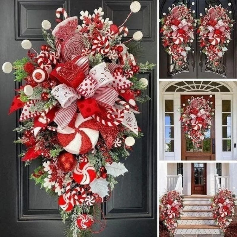 Christmas Upside Down Tree Door Wall Decoration CJ