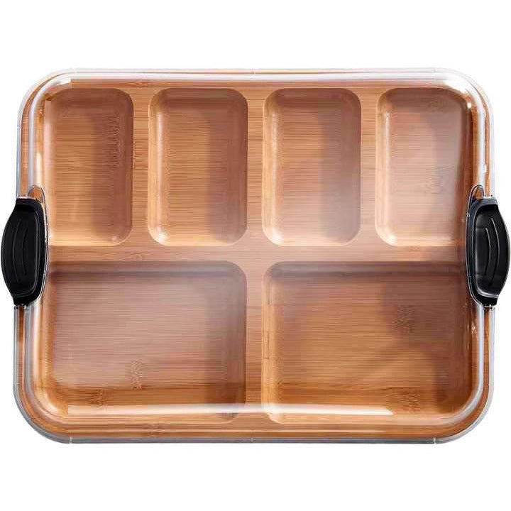 Bamboo Snack Tray Dry Fruit Plate CJ