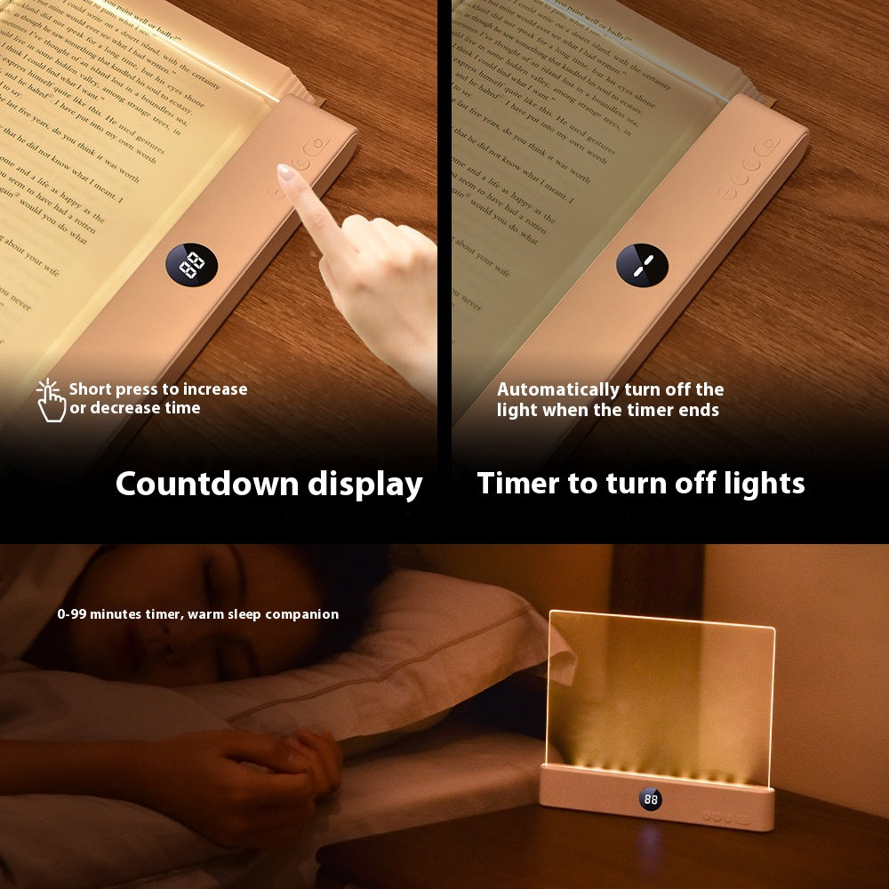 📖 LED Book Light – Eye-Caring Flat Panel Reading Lamp for Travel & Night Use SmartPursue™