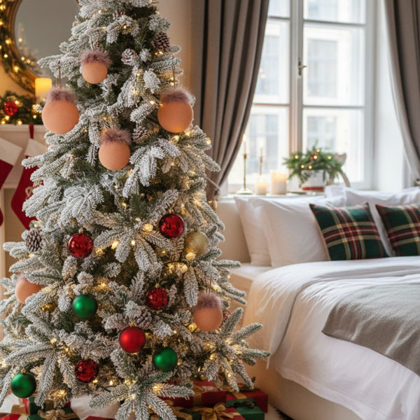 4PCS Set  Christmas Ball Ornaments Glass Hanging Balls For Holiday Tree Decor Shiny Xmas Party Decorations FBA Shipment CJ US