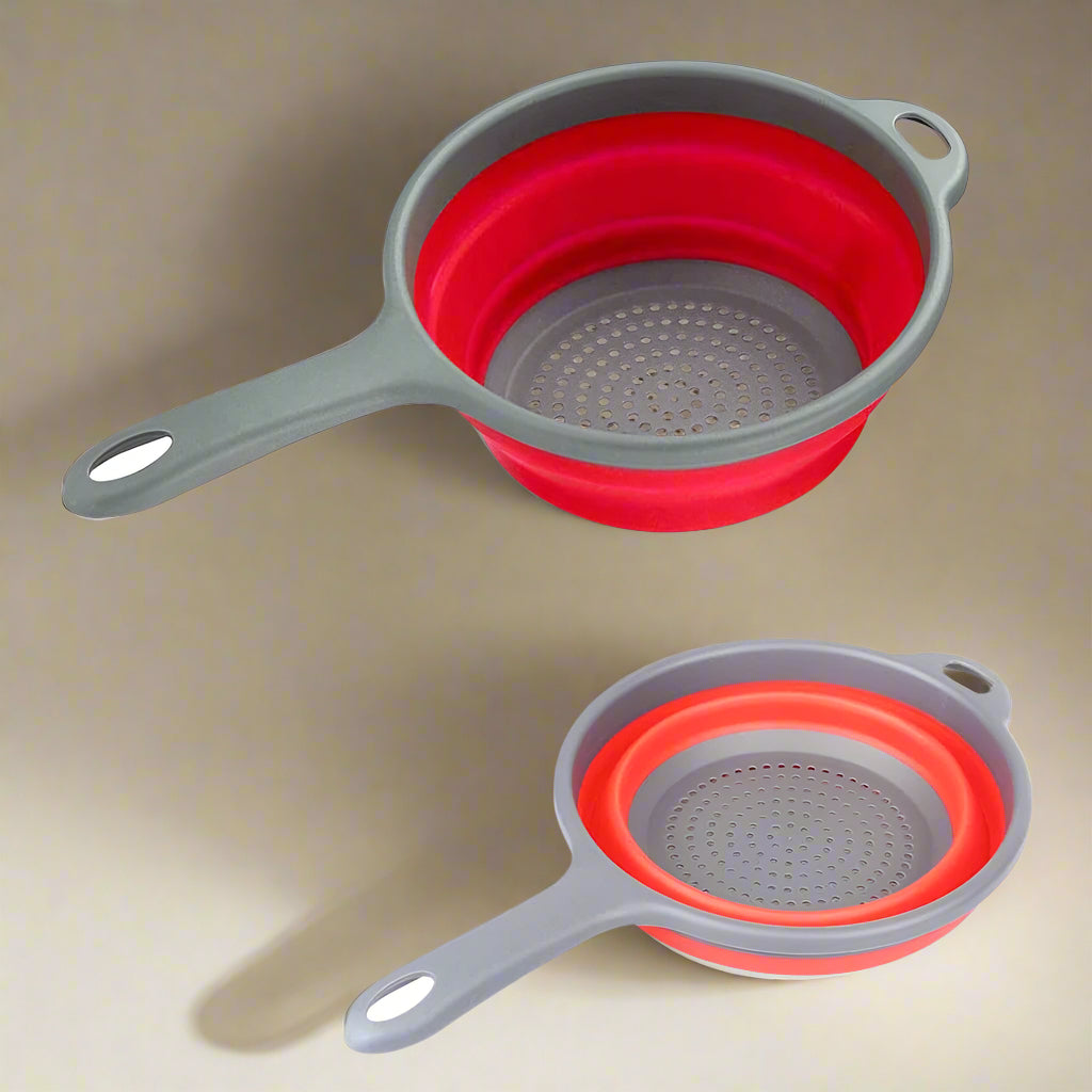 🥦 Foldable Silicone Colander – Space-Saving Strainer - SmartPursue™