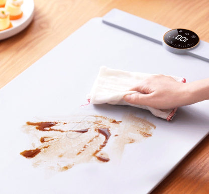 Silicone Foldable Warm Chopping Board – Food Insulation with Digital Display Diversi Fusion™