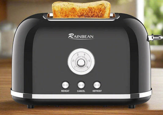 Toaster 2 Slice Retro Toaster Stainless Steel With 6 Bread Shade Settings And Bagel Cancel Defrost Reheat Function, Cute Bread Toaster With Extra Wide Slot And Removable Crumb Tray Diversi Fusion™